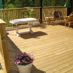 Ny terrasse sett ovenfra.
