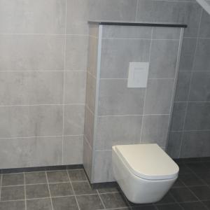 Vegghengt WC ferdig montert.